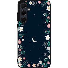 Samsung Galaxy A56 Case Hülle - Silikon schwarz Flowers space