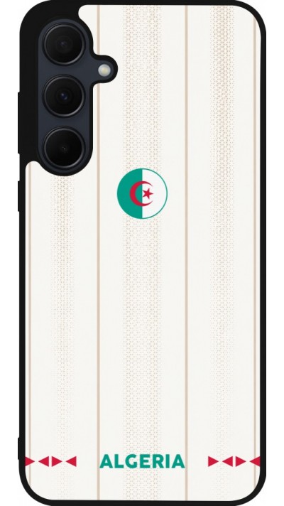 Coque Samsung Galaxy A56 - Silicone rigide noir Maillot de football Algérie 2026 personnalisable