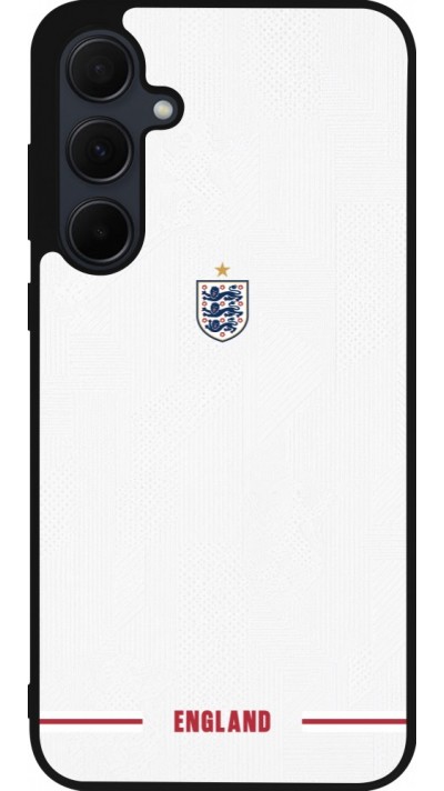 Coque Samsung Galaxy A56 - Silicone rigide noir Maillot de football Angleterre 2026 personnalisable