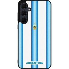 Coque Samsung Galaxy A56 - Silicone rigide noir Maillot de football Argentine 2026 personnalisable