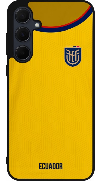 Coque Samsung Galaxy A56 - Silicone rigide noir Maillot de football Equateur 2022