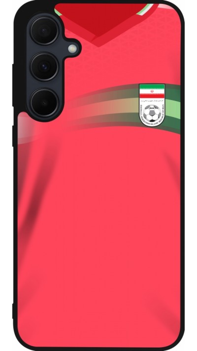 Coque Samsung Galaxy A56 - Silicone rigide noir Maillot de football Iran 2022 personnalisable