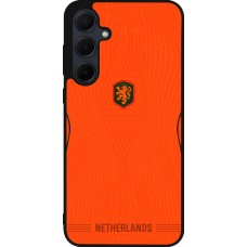 Coque Samsung Galaxy A56 - Silicone rigide noir Maillot de football Pays-Bas 2026 personnalisable