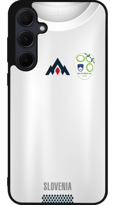 Coque Samsung Galaxy A56 - Silicone rigide noir Maillot de football Slovénie