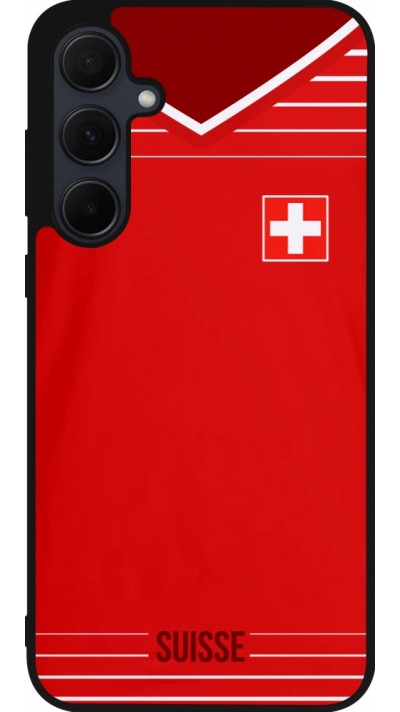 Samsung Galaxy A56 Case Hülle - Silikon schwarz Football shirt Switzerland 2022