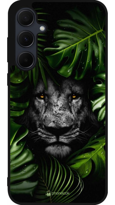 Samsung Galaxy A56 Case Hülle - Silikon schwarz Forest Lion