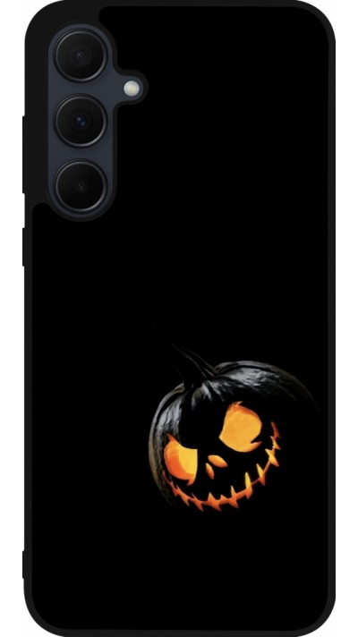 Samsung Galaxy A56 Case Hülle - Silikon schwarz Halloween 2023 discreet pumpkin