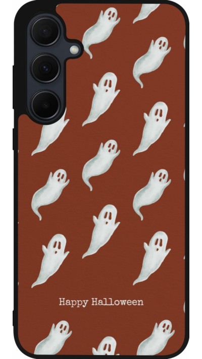 Samsung Galaxy A56 Case Hülle - Silikon schwarz Halloween 2025 Pattern of ghosts