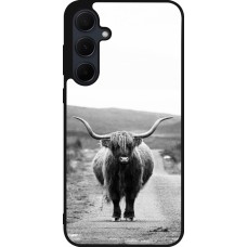 Samsung Galaxy A56 Case Hülle - Silikon schwarz Highland cattle