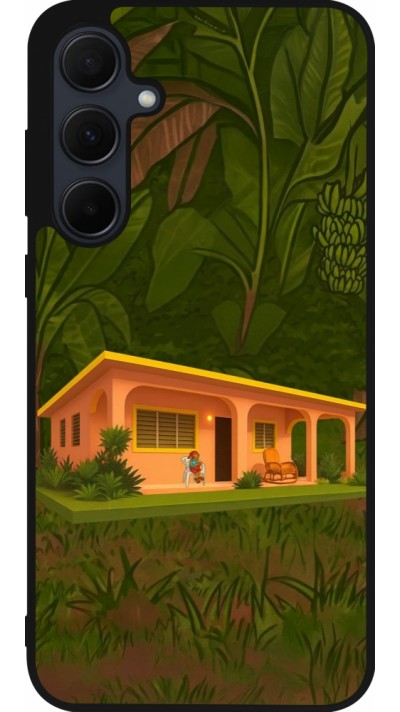 Samsung Galaxy A56 Case Hülle - Silikon schwarz Benitos house DTMF