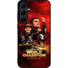 Coque Samsung Galaxy A56 - Silicone rigide noir Max Verstappen Champion 2023