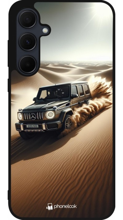 Coque Samsung Galaxy A56 - Silicone rigide noir Mercedes G Drift Desert