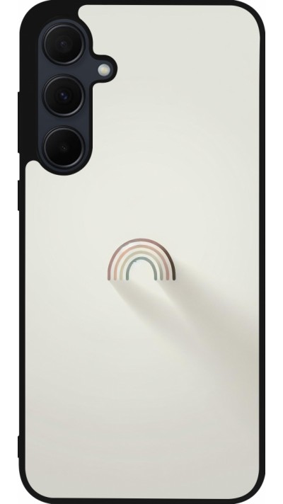 Coque Samsung Galaxy A56 - Silicone rigide noir Mini Rainbow Minimal