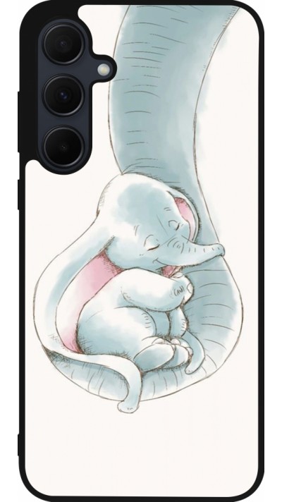 Coque Samsung Galaxy A56 - Silicone rigide noir Mom 1903