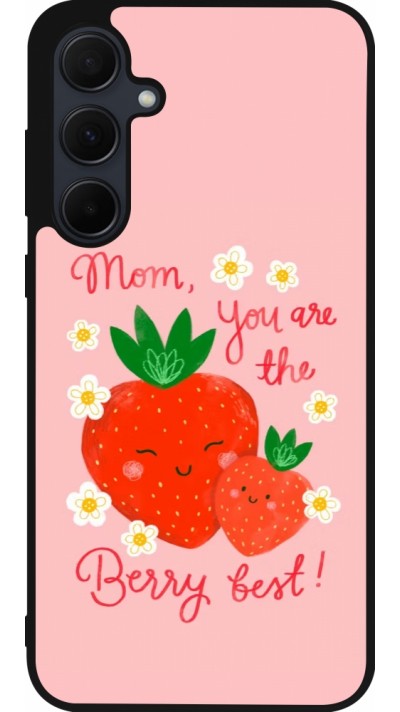 Samsung Galaxy A56 Case Hülle - Silikon schwarz Mom 2026 Berry best