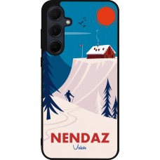 Coque Samsung Galaxy A56 - Silicone rigide noir Nendaz Cabane Ski