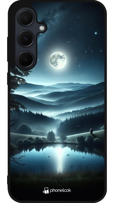 Coque Samsung Galaxy A56 - Silicone rigide noir Night Sky View