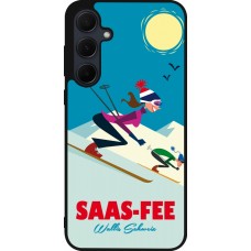 Coque Samsung Galaxy A56 - Silicone rigide noir Saas-Fee Ski Downhill