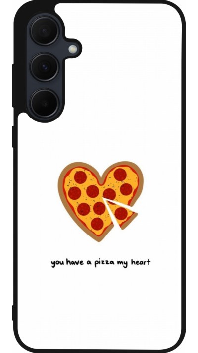 Samsung Galaxy A56 Case Hülle - Silikon schwarz Saint Valentines Day 26 You have my pizza heart