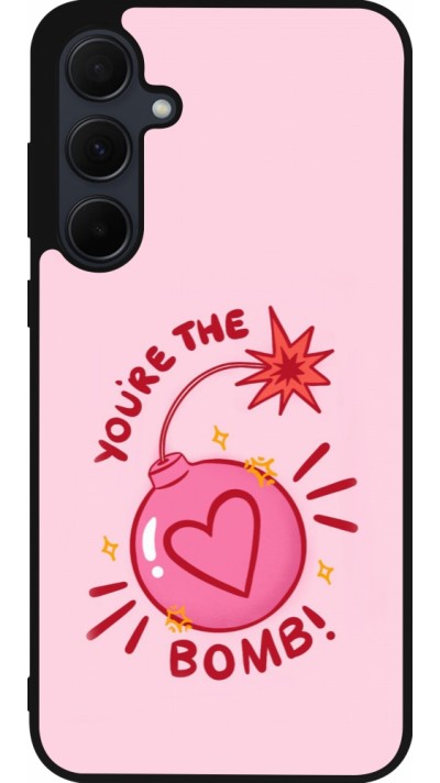 Samsung Galaxy A56 Case Hülle - Silikon schwarz Saint Valentines Day 26 You are the bomb