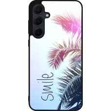 Coque Samsung Galaxy A56 - Silicone rigide noir Smile 05