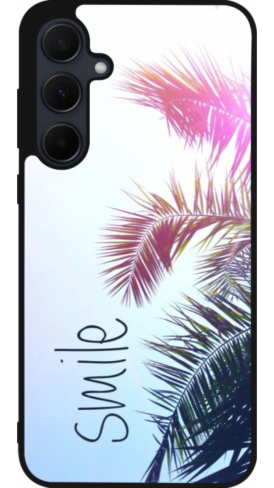 Coque Samsung Galaxy A56 - Silicone rigide noir Smile 05