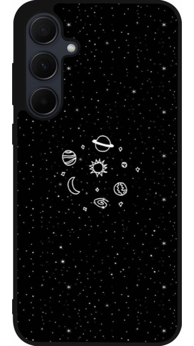 Coque Samsung Galaxy A56 - Silicone rigide noir Space Doodle