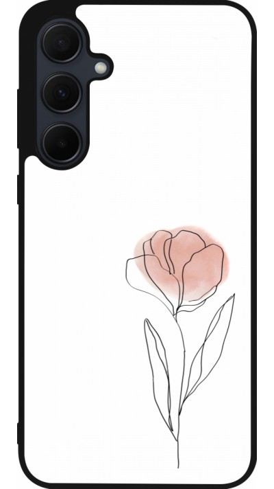 Coque Samsung Galaxy A56 - Silicone rigide noir Spring 23 minimalist flower