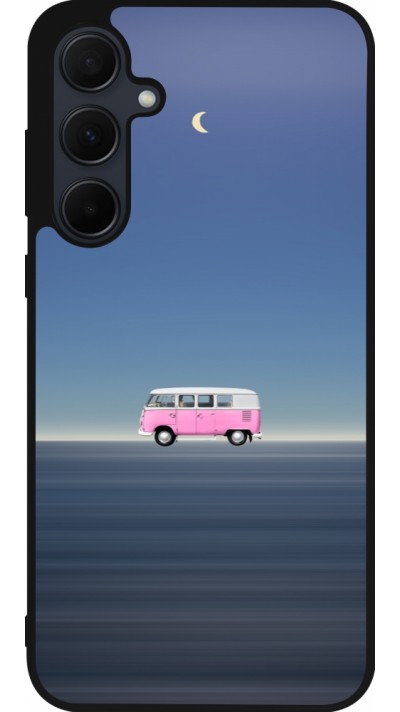 Coque Samsung Galaxy A56 - Silicone rigide noir Spring 23 pink bus