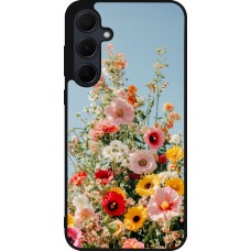 Coque Samsung Galaxy A56 - Silicone rigide noir Spring flowers Spring 2026