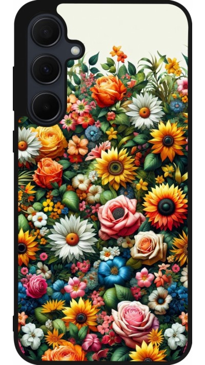 Coque Samsung Galaxy A56 - Silicone rigide noir Summer Floral Pattern