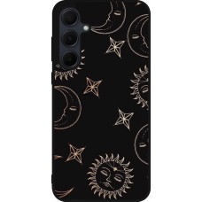 Coque Samsung Galaxy A56 - Silicone rigide noir Suns and Moons
