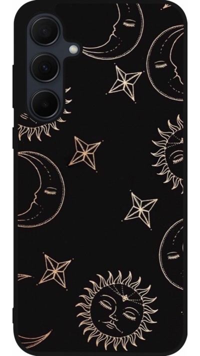 Coque Samsung Galaxy A56 - Silicone rigide noir Suns and Moons
