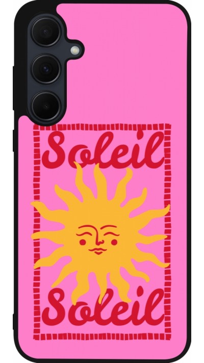 Coque Samsung Galaxy A56 - Silicone rigide noir Sun sun 2026