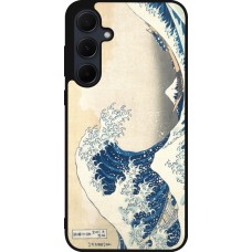 Coque Samsung Galaxy A56 - Silicone rigide noir Tableau art - La Grande Vague de Kanagawa - Hokusai