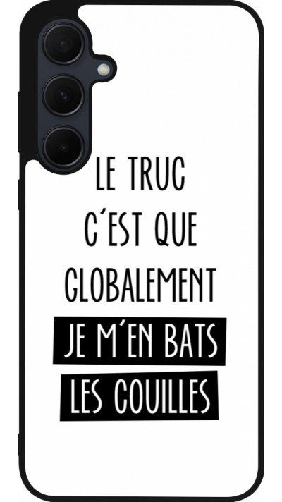 Samsung Galaxy A56 Case Hülle - Silikon schwarz Le truc globalement bats les couilles