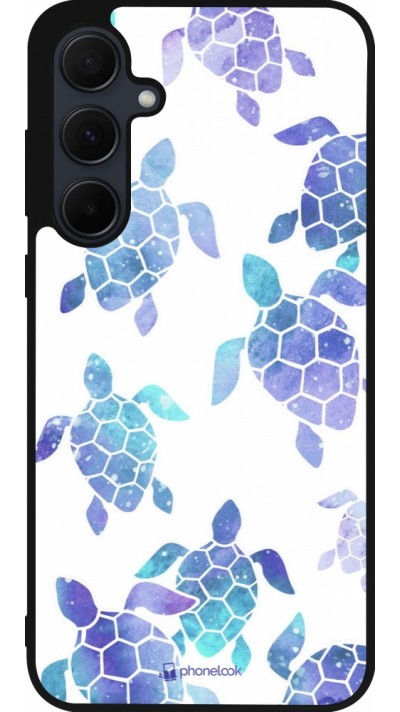 Coque Samsung Galaxy A56 - Silicone rigide noir Turtles pattern watercolor