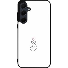 Coque Samsung Galaxy A56 - Silicone rigide noir Valentine 2024 heat by Millennials