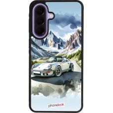Coque Samsung Galaxy A57 5G - Silicone rigide noir Porsche 911 Mountain Watercolor