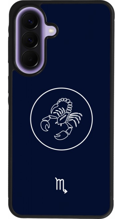 Coque Samsung Galaxy A57 5G - Silicone rigide noir Astrologie Scorpion