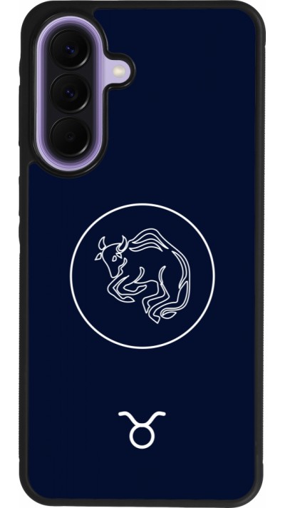 Coque Samsung Galaxy A57 5G - Silicone rigide noir Astrologie Taureau