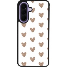 Coque Samsung Galaxy A57 5G - Silicone rigide noir Autumn 2024 brown hearts