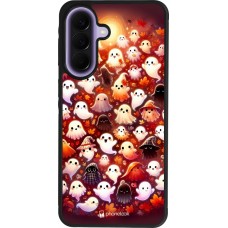 Coque Samsung Galaxy A57 5G - Silicone rigide noir Fantômes automne mignons