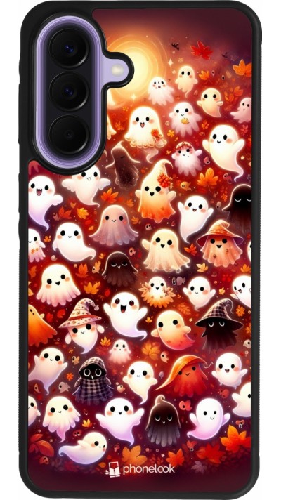 Coque Samsung Galaxy A57 5G - Silicone rigide noir Fantômes automne mignons