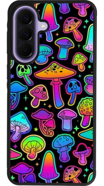 Coque Samsung Galaxy A57 5G - Silicone rigide noir Autumn 2024 magic mushrooms