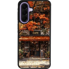 Coque Samsung Galaxy A57 5G - Silicone rigide noir Autumn 25 Coffee shop