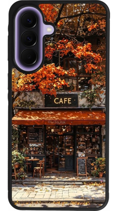 Coque Samsung Galaxy A57 5G - Silicone rigide noir Autumn 25 Coffee shop