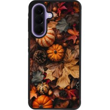 Coque Samsung Galaxy A57 5G - Silicone rigide noir Autumn 25 Pumpkin