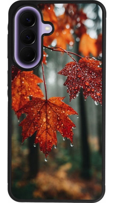 Coque Samsung Galaxy A57 5G - Silicone rigide noir Autumn 25 Rain