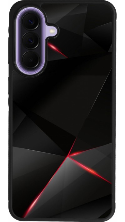 Coque Samsung Galaxy A57 5G - Silicone rigide noir Black Red Lines